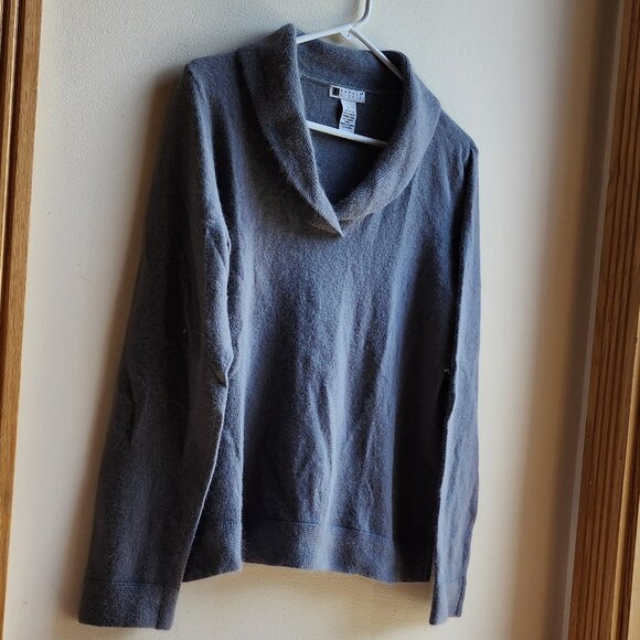 Carole Little Gray Angora Rabbit Hair Sweater Size XL - Picture 4 of 14